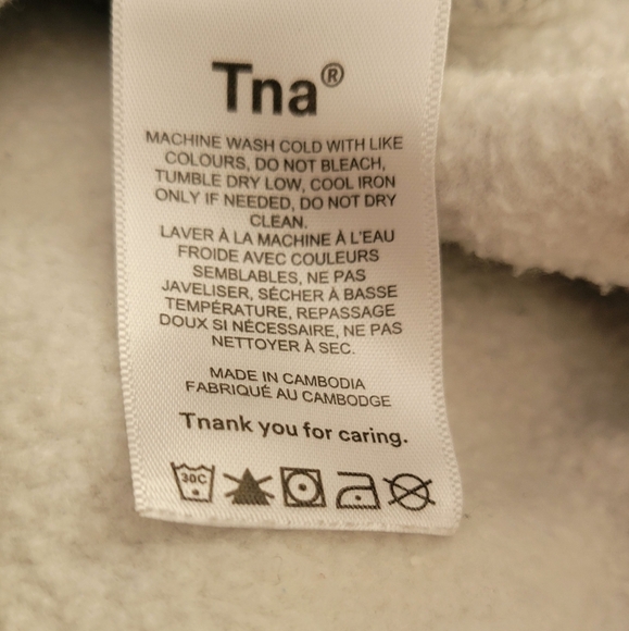 Aritzia TNA Cozy Fleece Boyfriend Fit Pullover Size XS - Picture 3 of 7